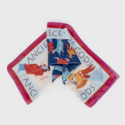 greek gods silk cotton scarf