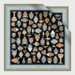 ancient greek vases silk cotton scarf