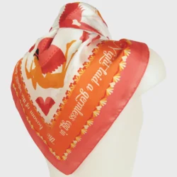 greek eros silk cotton scarf