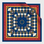 greek evzones silk cotton scarf