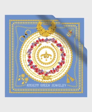 grecian jewelry silk cotton scarf