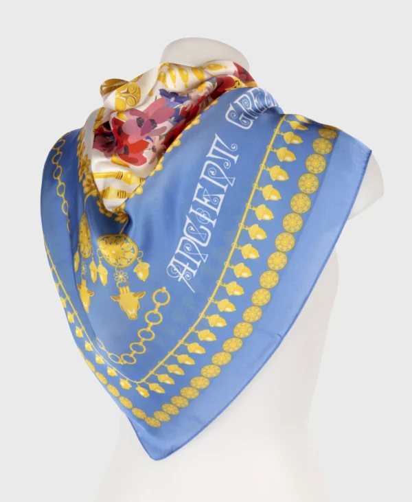 grecian jewelry silk cotton scarf