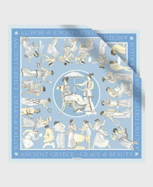 greek grace beauty silk scarf