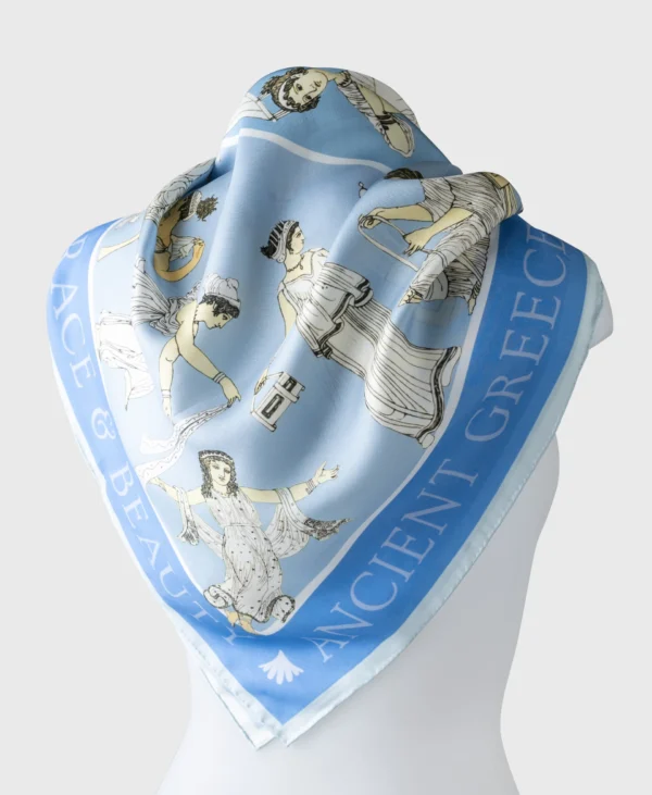 greek grace beauty silk scarf