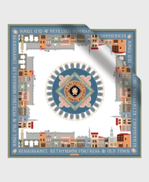renaissance rethymnon silk cotton scarf