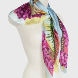 rethymno love ancient silk cotton scarf