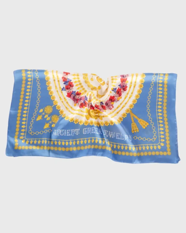 Grecian Jewelry Silk-Cotton Scarf - Image 5