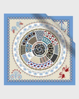 Minoan Art Silk-Cotton Scarf