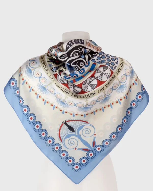 Minoan Art Silk-Cotton Scarf - Image 2