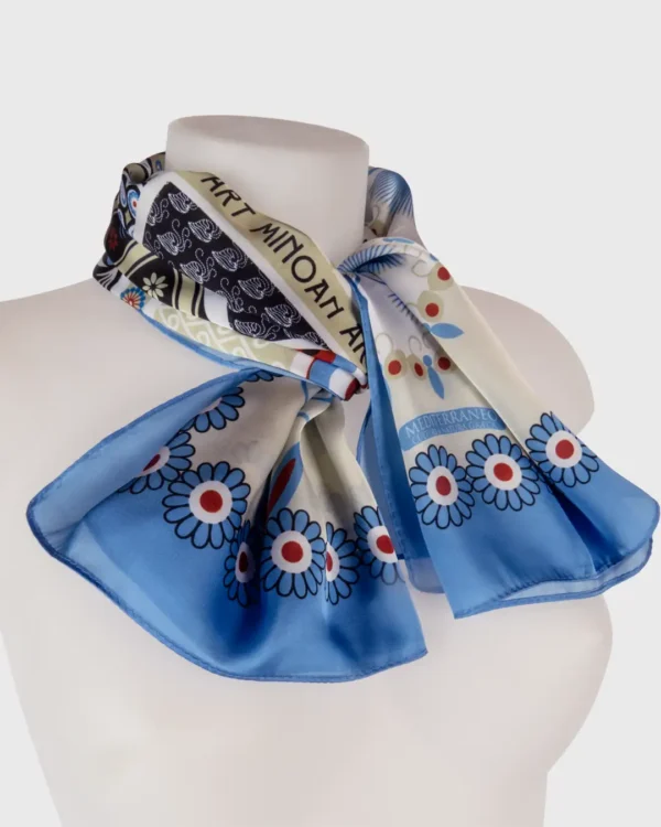 Minoan Art Silk-Cotton Scarf - Image 3