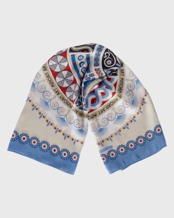 Minoan Art Silk-Cotton Scarf - Image 4