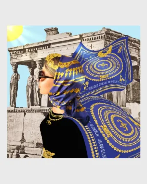 Ancient Greek Jewelry Silk Scarf