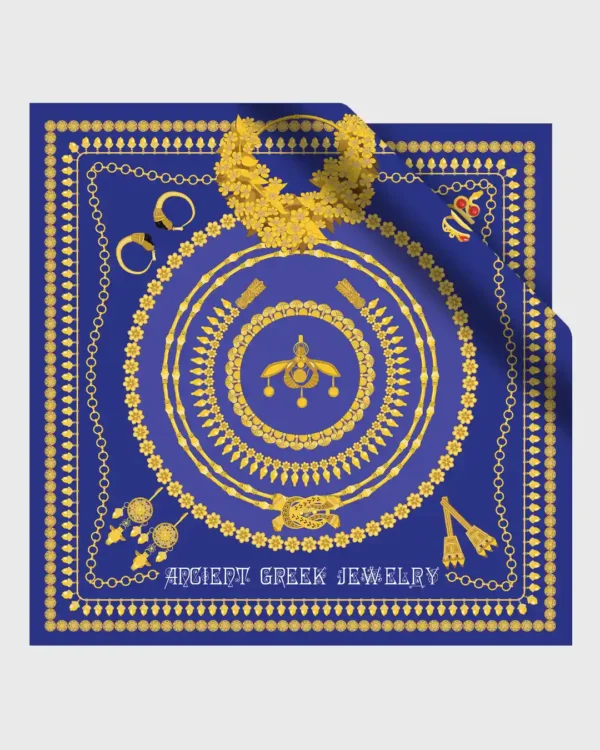 Ancient Greek Jewelry Silk Scarf - Image 2
