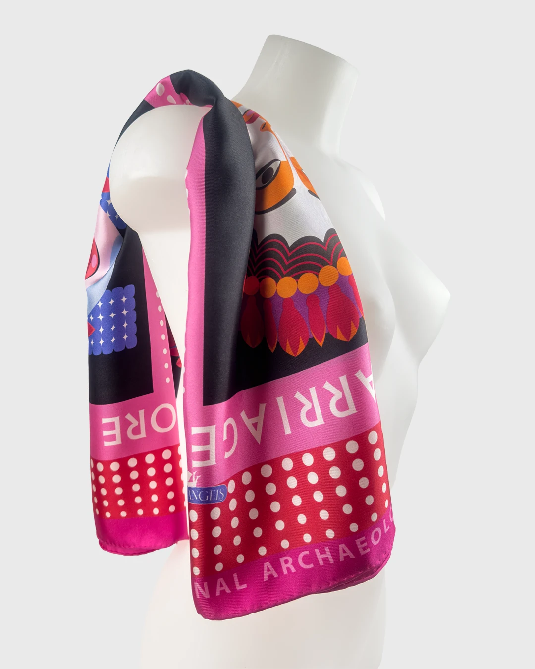 Phrasikleia Kore Silk Scarf double face print - Image 4