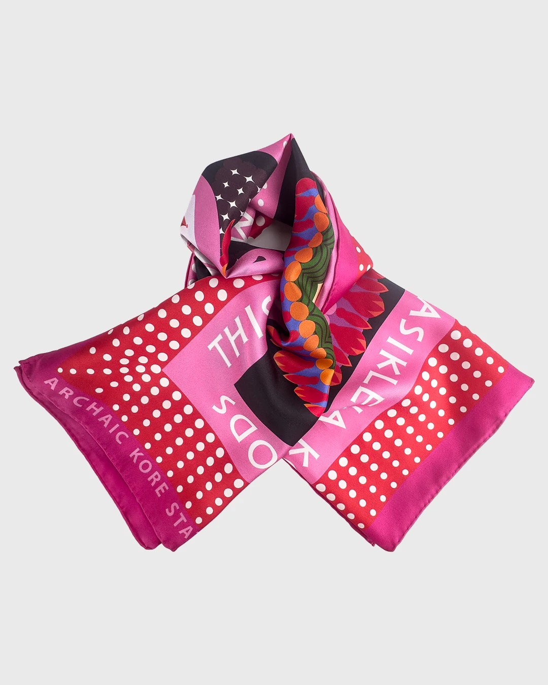 Phrasikleia Kore Silk Scarf double face print - Image 5