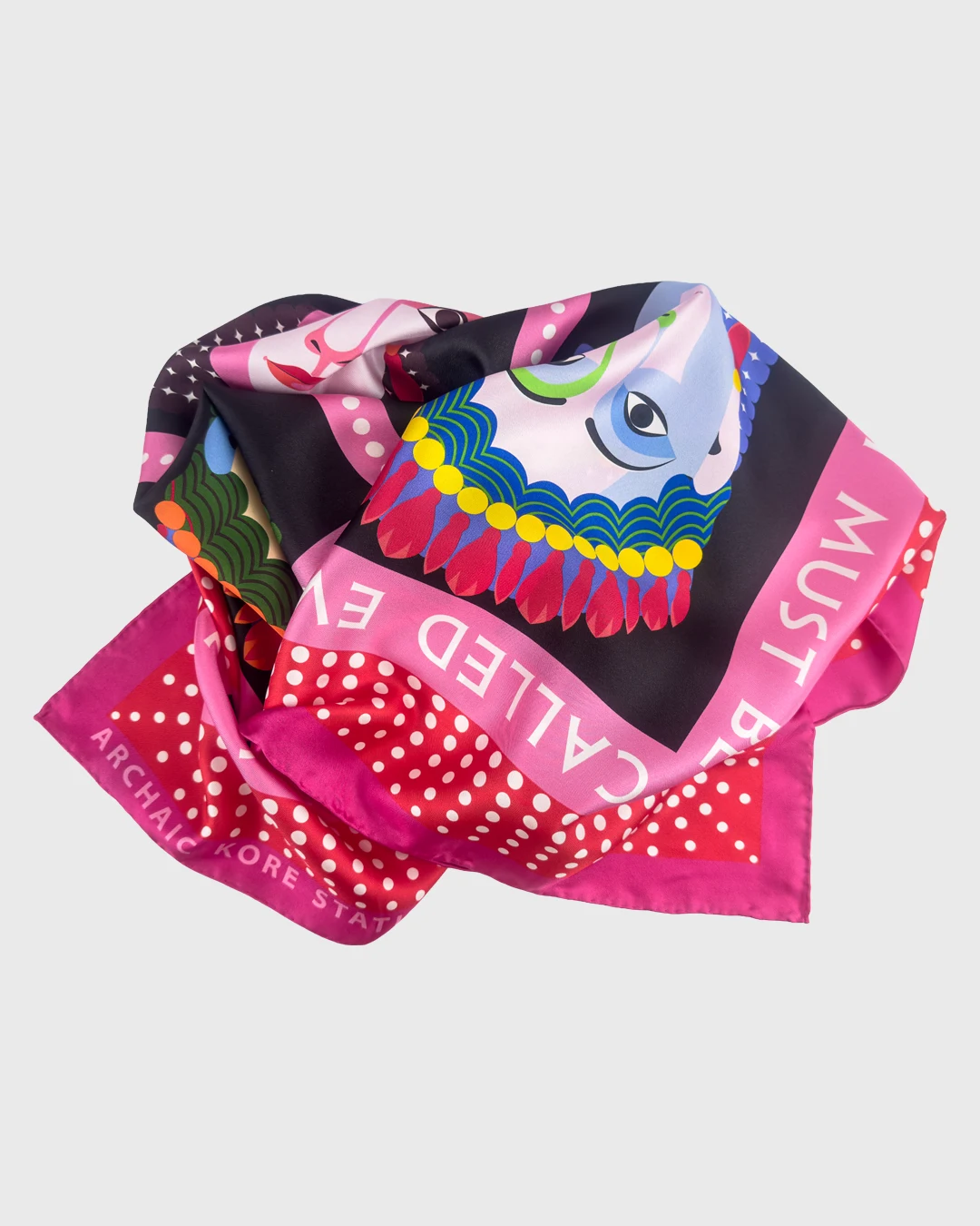 Phrasikleia Kore Silk Scarf double face print - Image 6
