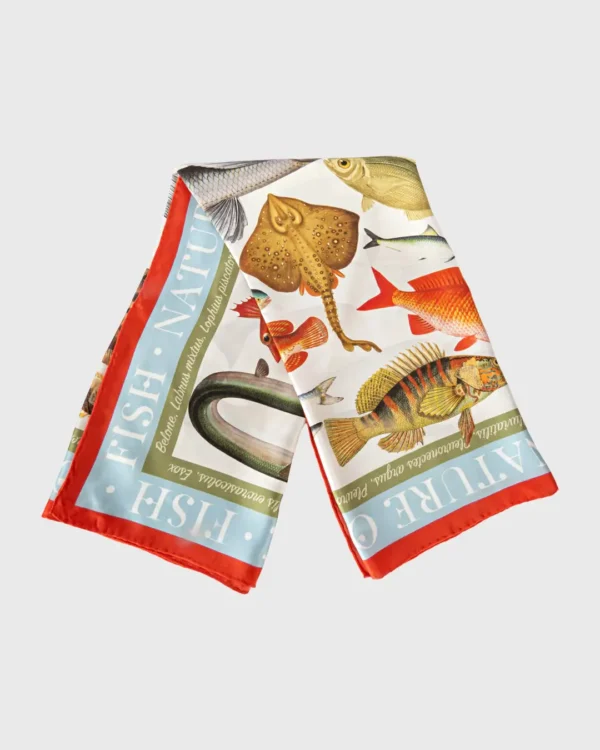 Fish of Greece Silk Scarf - Image 5