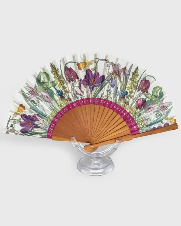 Wild Flowers of Greece Hand fan