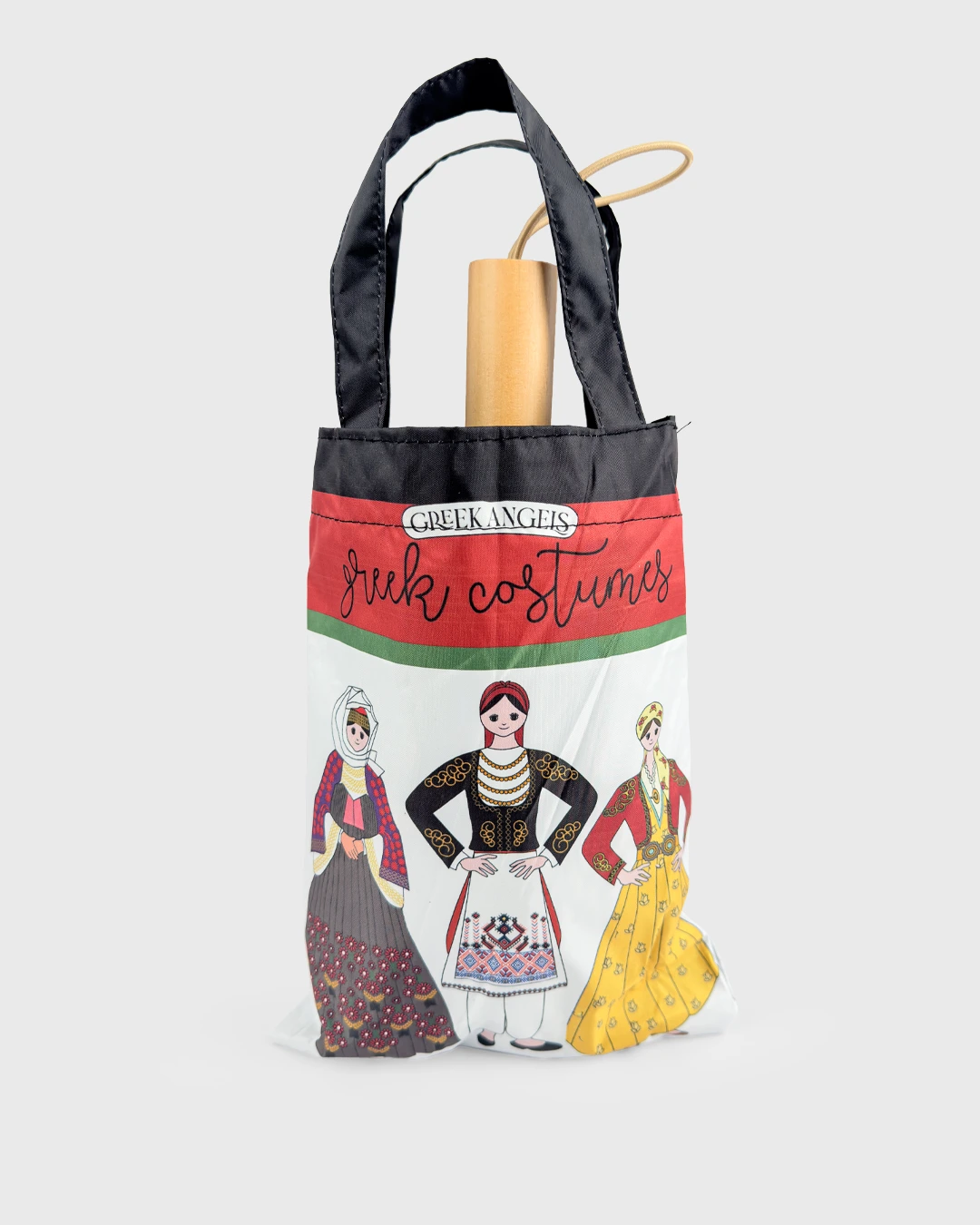 Greek Traditional Costumes Umbrella - Image 5