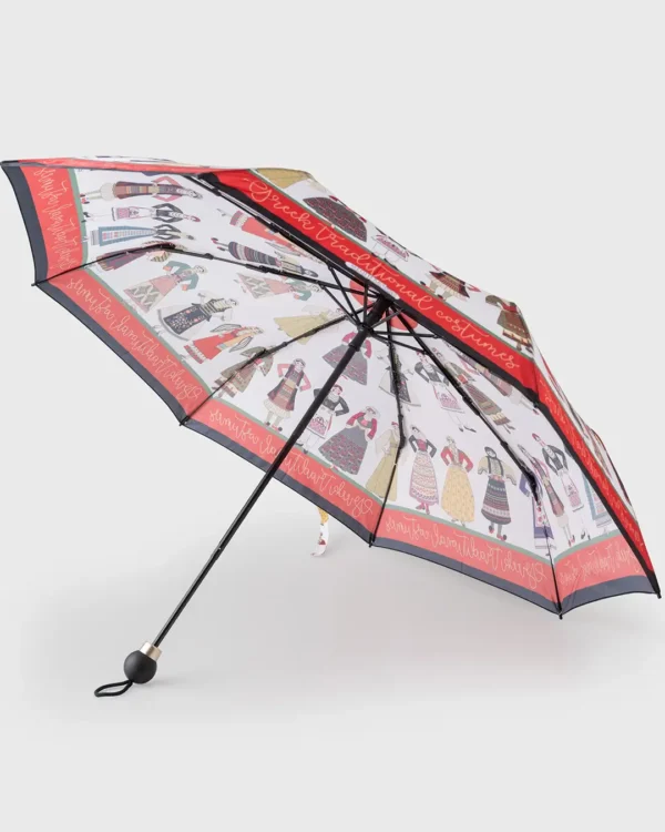 Greek Traditional Costumes Umbrella - Image 2