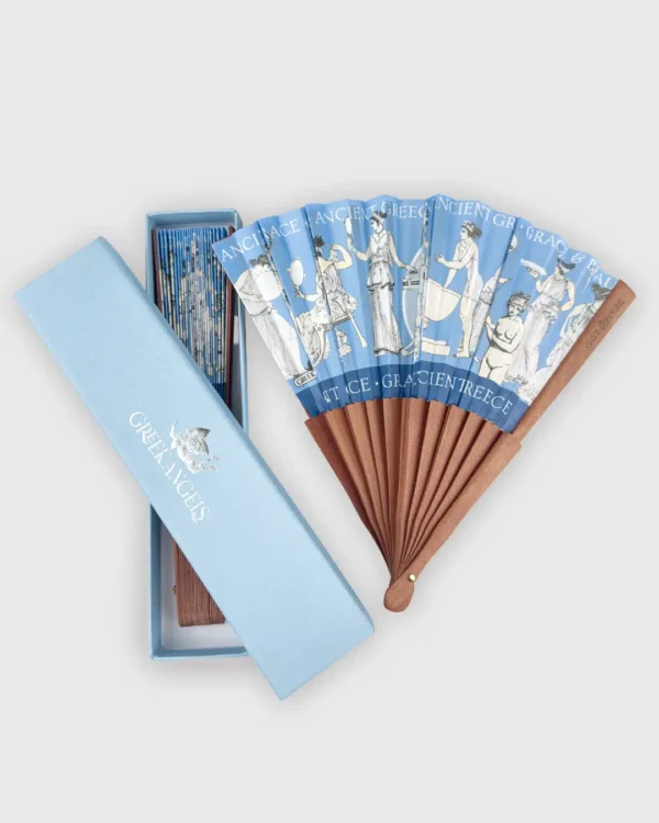 Ancient Greece Grace & Beauty Hand Fan - Image 2