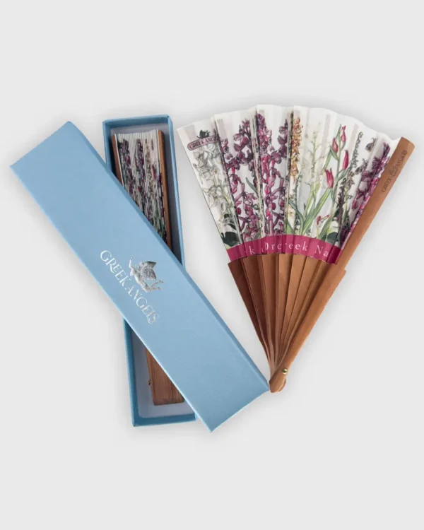 Orchids of Greece Hand Fan - Image 2