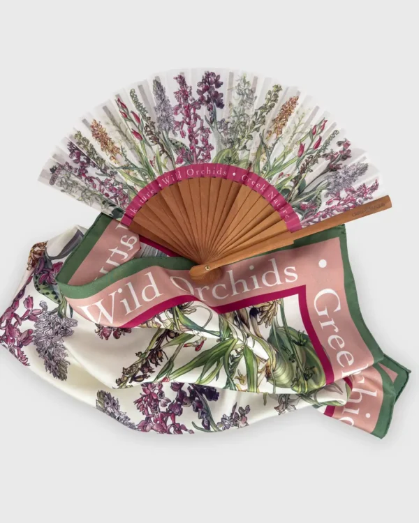 Orchids of Greece Hand Fan - Image 3
