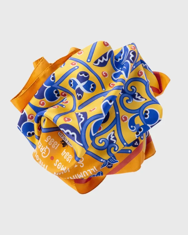 Byzantine Illuminated Manuscript Silk Scarf - Image 3