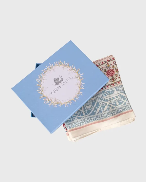 V&A Greek Lace Collection Silk Scarf - Image 5