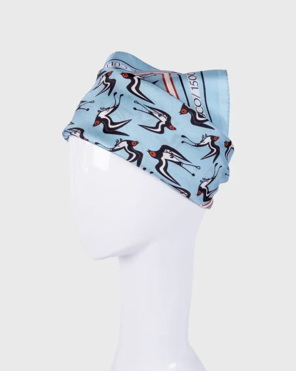 Santorini Spring Silk Scarf double face print - Image 3