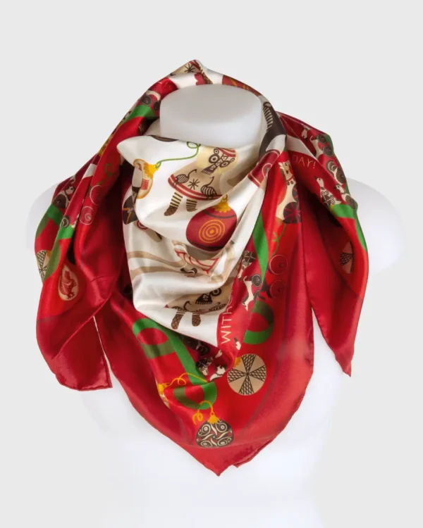 Greek Toy Story Silk Scarf - Image 3