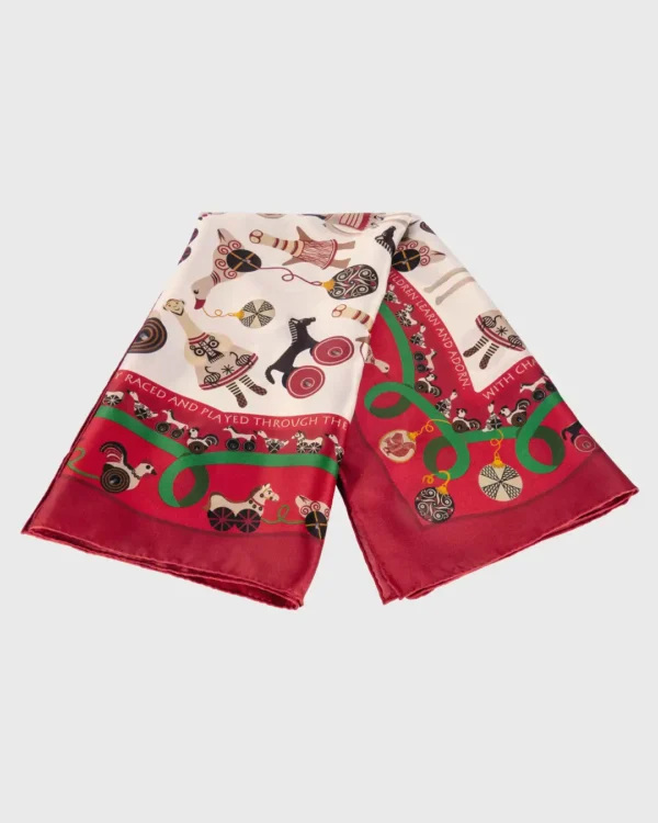 Greek Toy Story Silk Scarf - Image 4