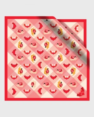 Eros Greque Silk Scarf double face print
