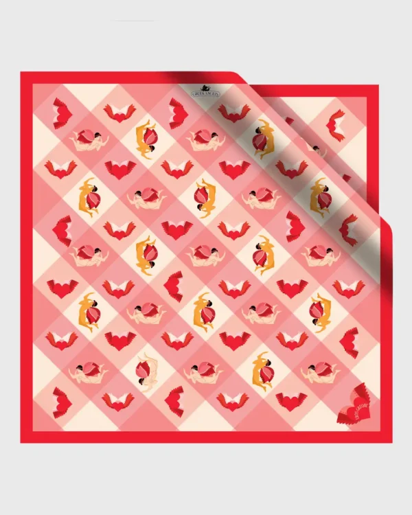 Eros Greque Silk Scarf double face print