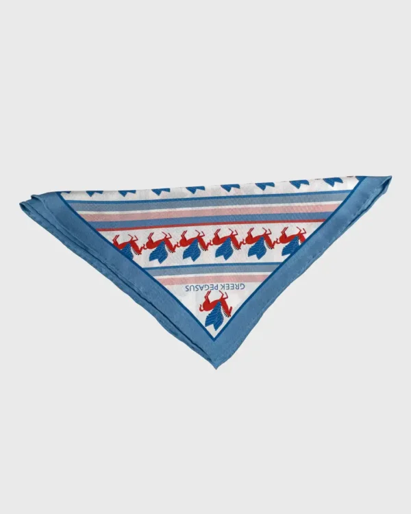 Greek Pegasus Silk Scarf double face print - Image 5