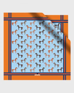 Olympia Figurines Silk Scarf double face print