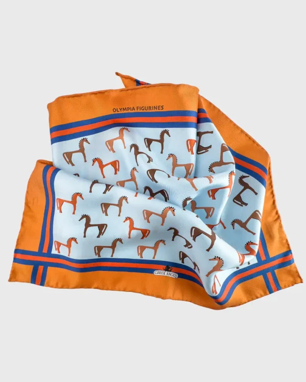 Olympia Figurines Silk Scarf double face print - Image 4