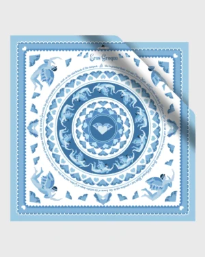 Greek Angels Silk Scarf double face print
