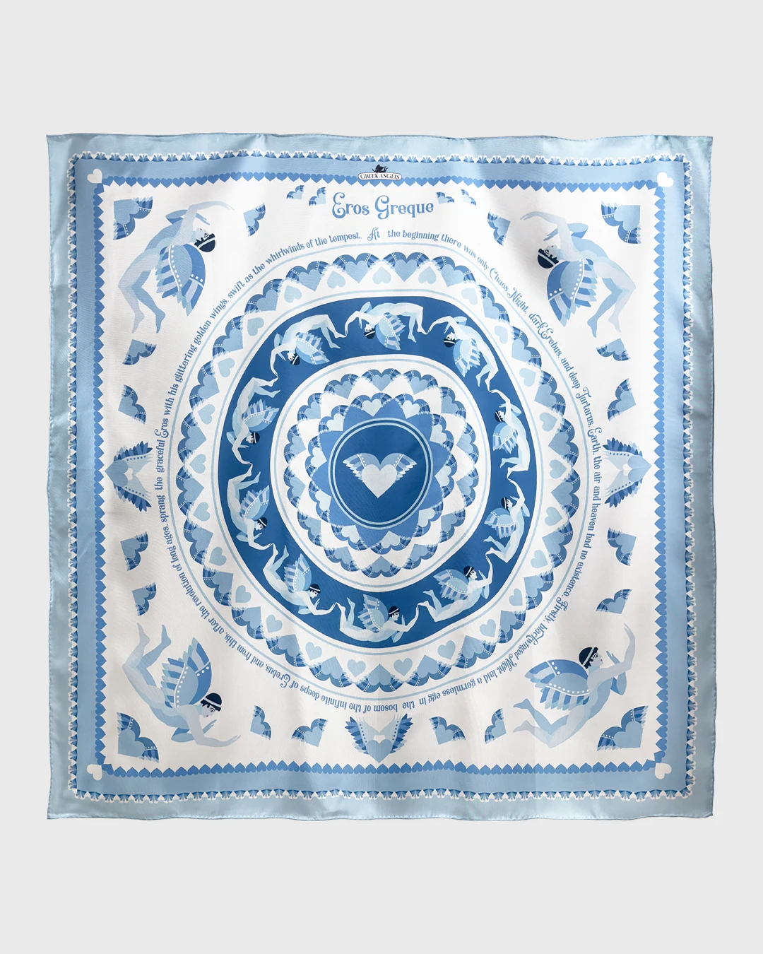 Greek Angels Silk Scarf double face print