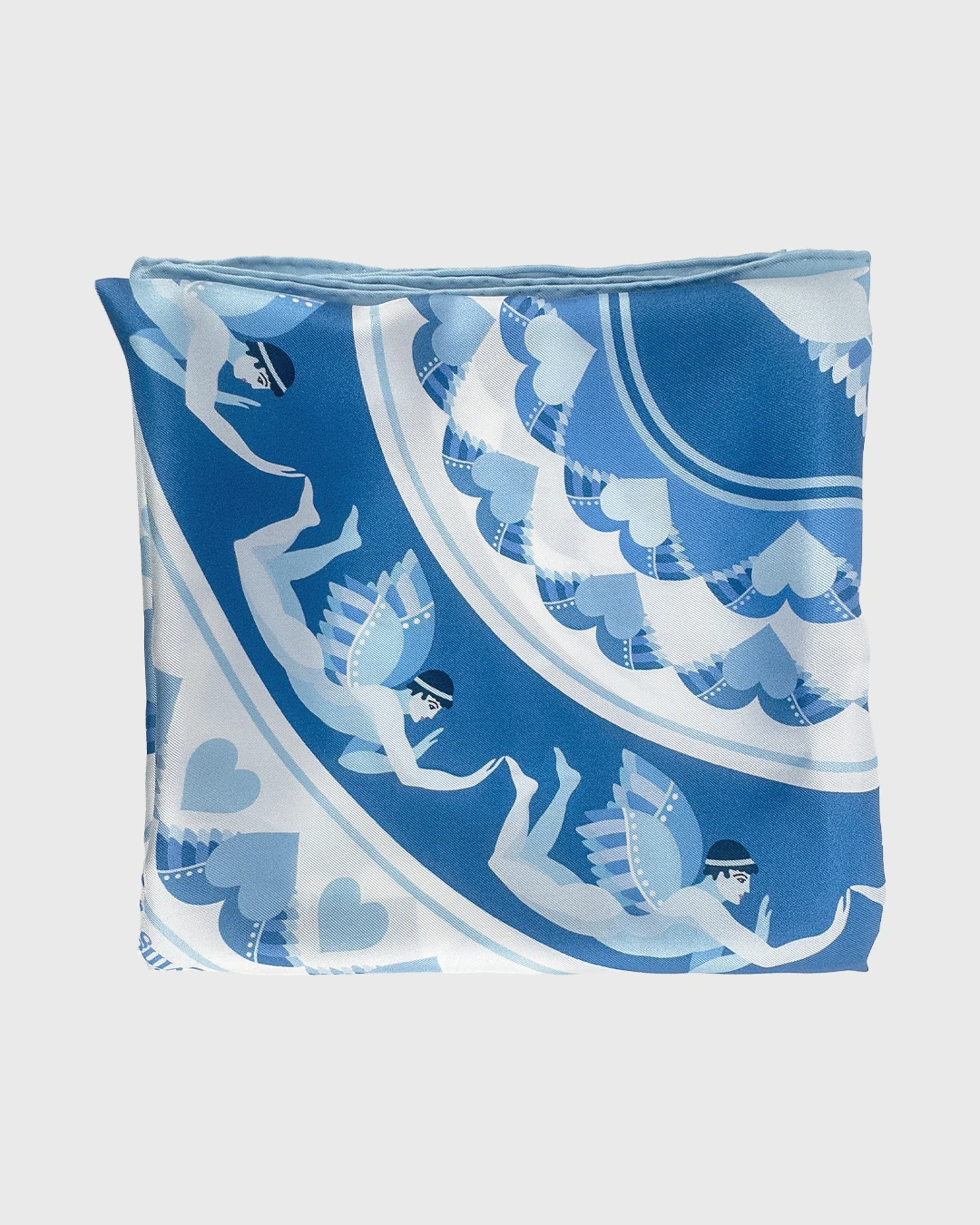 Greek Angels Silk Scarf double face print - Image 8