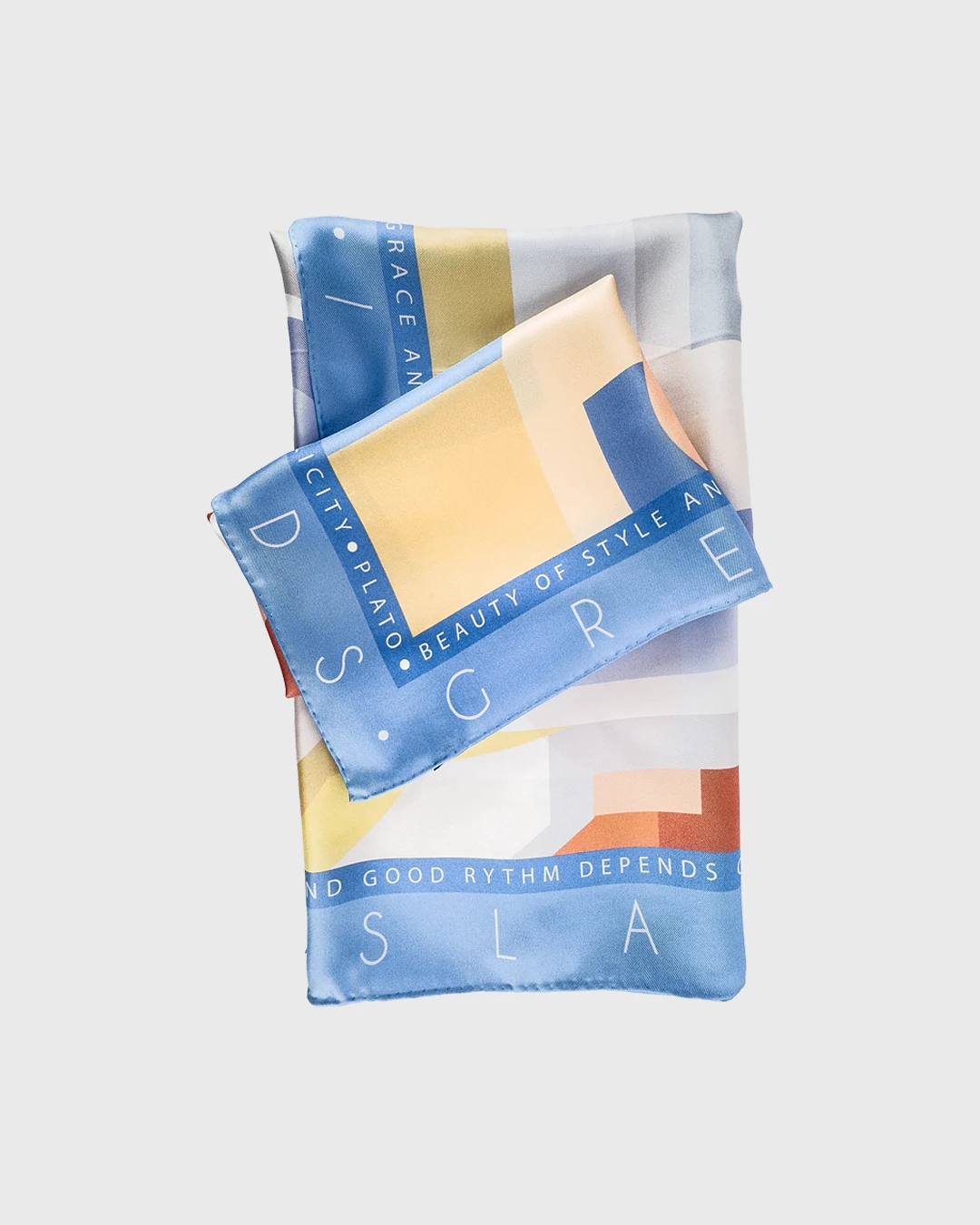 Greek Islands Silk Scarf double face print - Image 6