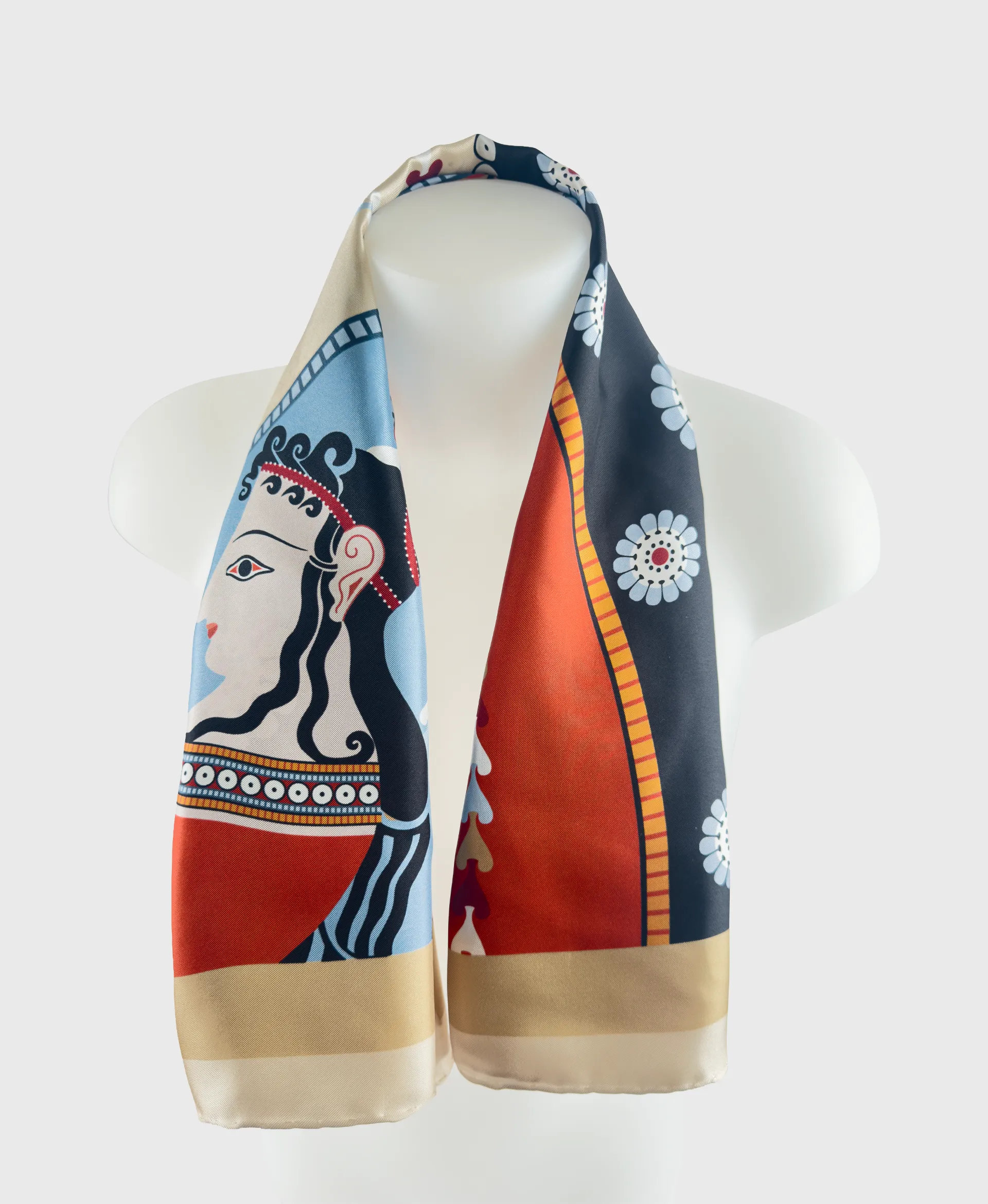 Mycenaean Lady Silk Scarf - Image 3