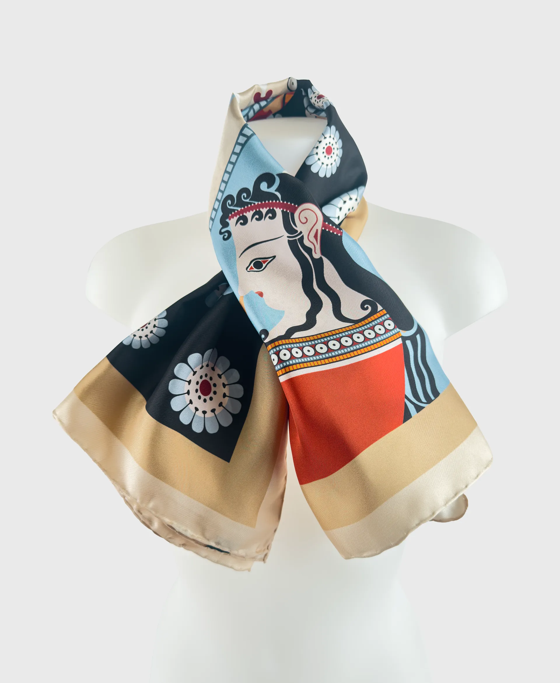 Mycenaean Lady Silk Scarf - Image 4