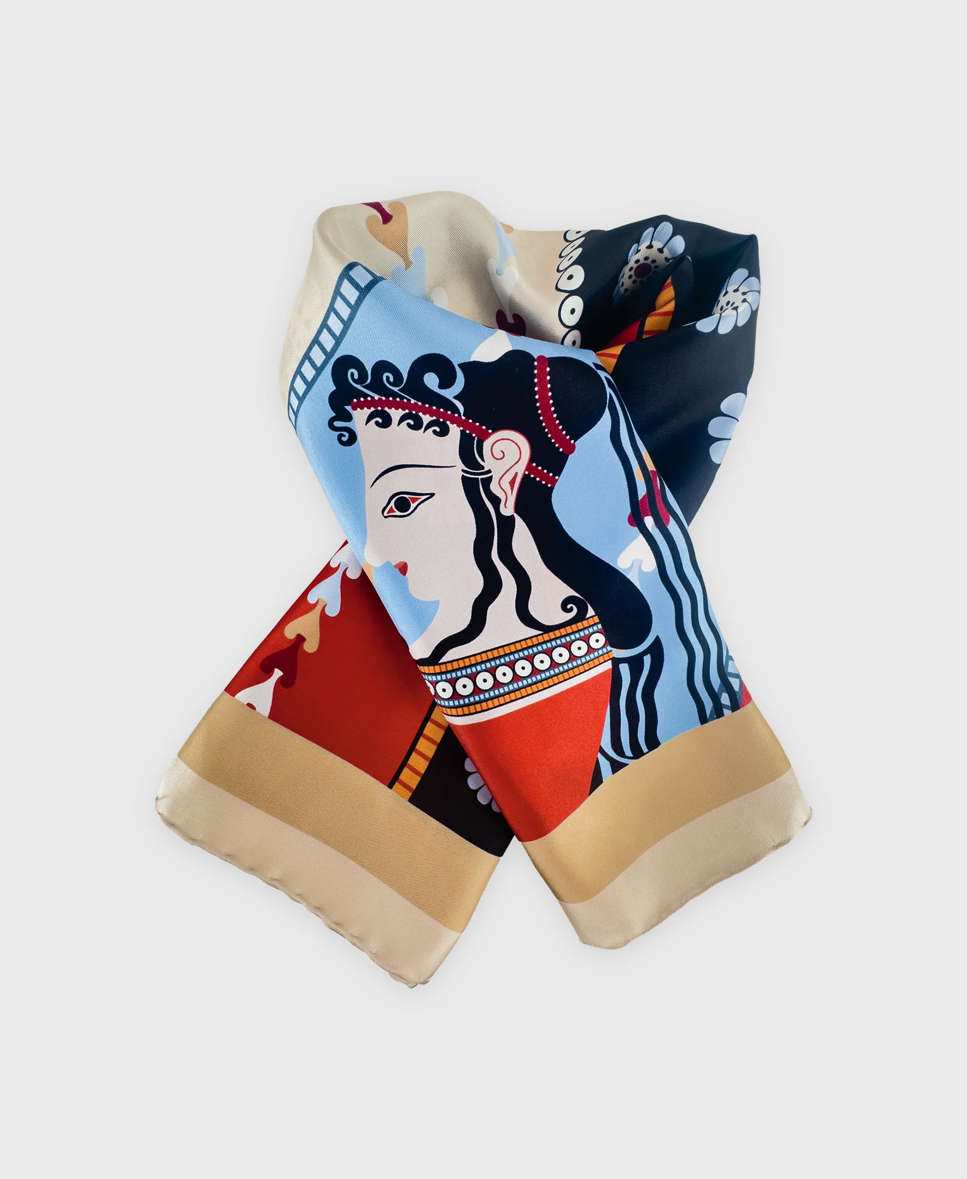 Mycenaean Lady Silk Scarf - Image 5